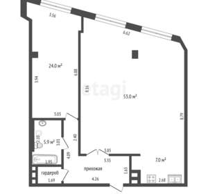 2-к квартира, вторичка, 98м2, 5/12 этаж