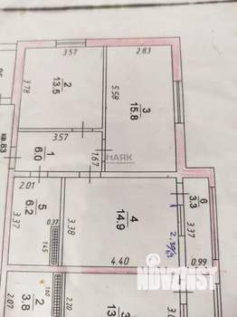 2-к квартира, вторичка, 60м2, 11/17 этаж