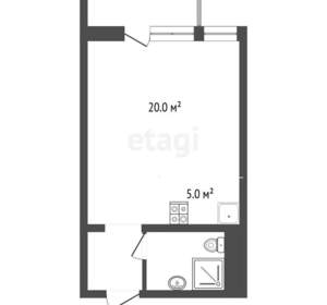 Студия квартира, вторичка, 32м2, 13/20 этаж
