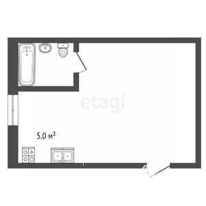 Студия квартира, вторичка, 28м2, 1/3 этаж