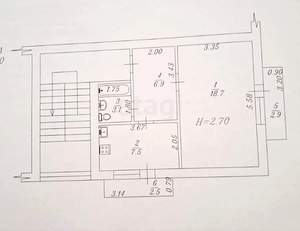 1-к квартира, вторичка, 36м2, 3/5 этаж