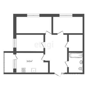 3-к квартира, вторичка, 81м2, 3/4 этаж