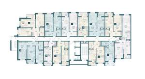 1-к квартира, строящийся дом, 41м2, 13/20 этаж