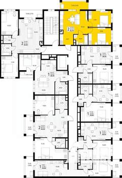 2-к квартира, вторичка, 53м2, 2/8 этаж