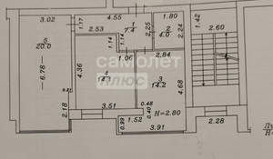 2-к квартира, вторичка, 60м2, 7/7 этаж