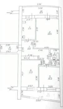3-к квартира, вторичка, 81м2, 6/9 этаж