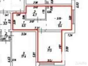 1-к квартира, вторичка, 32м2, 1/17 этаж