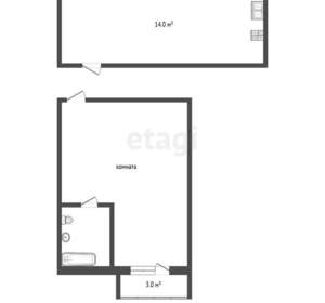 1-к квартира, вторичка, 38м2, 2/2 этаж