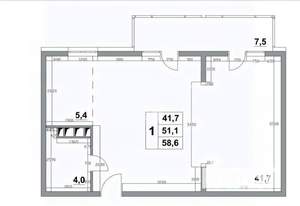 2-к квартира, вторичка, 59м2, 2/8 этаж