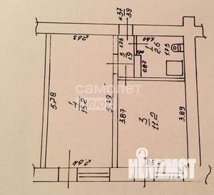 2-к квартира, вторичка, 46м2, 5/9 этаж