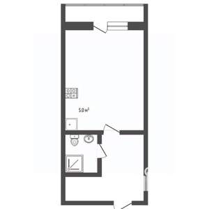 Студия квартира, вторичка, 30м2, 10/16 этаж