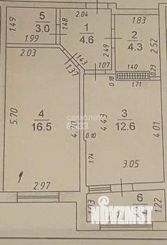1-к квартира, вторичка, 45м2, 8/12 этаж