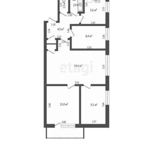 4-к квартира, вторичка, 64м2, 2/5 этаж
