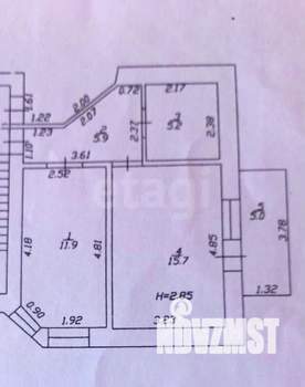 1-к квартира, вторичка, 44м2, 4/6 этаж