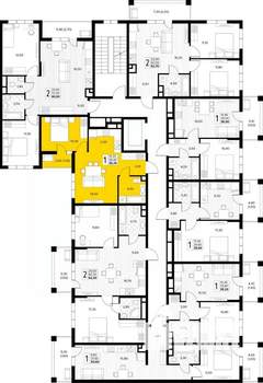 1-к квартира, вторичка, 40м2, 2/8 этаж