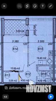 2-к квартира, вторичка, 53м2, 2/12 этаж
