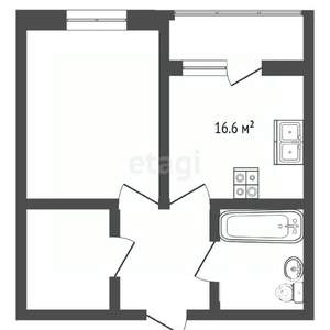 2-к квартира, вторичка, 57м2, 1/12 этаж