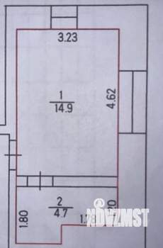 Студия квартира, вторичка, 20м2, 3/3 этаж