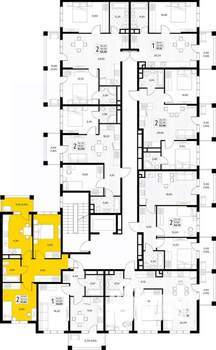 2-к квартира, вторичка, 52м2, 6/8 этаж