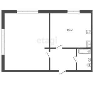 2-к квартира, вторичка, 60м2, 2/4 этаж