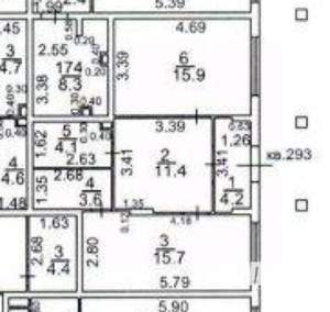 2-к квартира, вторичка, 55м2, 1/5 этаж