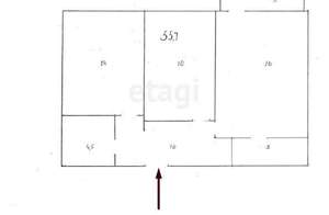 2-к квартира, вторичка, 56м2, 2/16 этаж