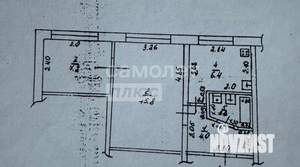 2-к квартира, вторичка, 36м2, 1/5 этаж