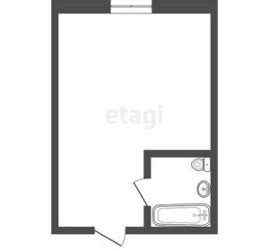 Студия квартира, вторичка, 18м2, 1/16 этаж