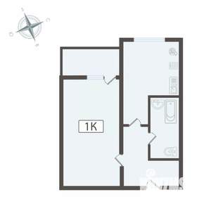 1-к квартира, вторичка, 40м2, 16/16 этаж