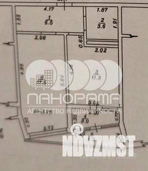 1-к квартира, вторичка, 48м2, 3/17 этаж