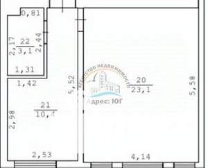 1-к квартира, вторичка, 36м2, 2/3 этаж