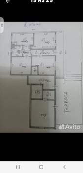 7-к квартира, вторичка, 132м2, 2/2 этаж