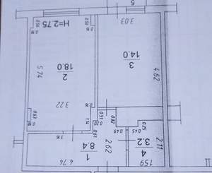 1-к квартира, вторичка, 46м2, 3/10 этаж