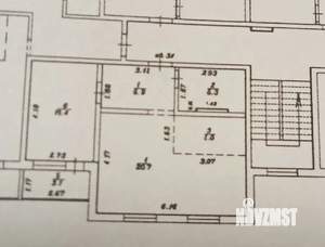 2-к квартира, вторичка, 54м2, 3/3 этаж