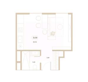 Студия квартира, вторичка, 32м2, 6/7 этаж