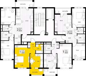 1-к квартира, вторичка, 35м2, 5/8 этаж