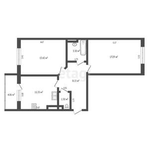 2-к квартира, вторичка, 58м2, 5/13 этаж