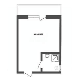 Студия квартира, вторичка, 21м2, 2/3 этаж