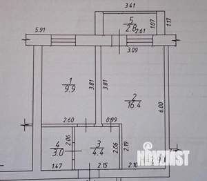1-к квартира, вторичка, 37м2, 1/4 этаж