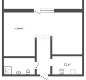 Студия квартира, вторичка, 28м2, 2/3 этаж