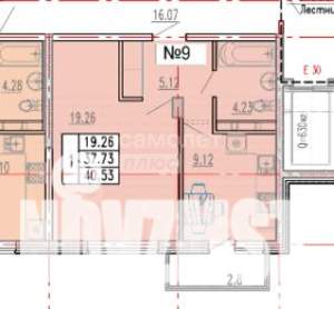 1-к квартира, вторичка, 41м2, 6/8 этаж