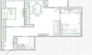 2-к квартира, вторичка, 60м2, 6/16 этаж