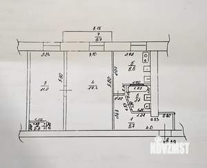 2-к квартира, вторичка, 45м2, 3/5 этаж