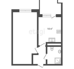 1-к квартира, вторичка, 34м2, 6/7 этаж