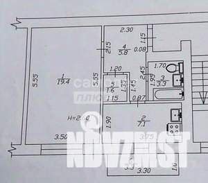 1-к квартира, вторичка, 40м2, 2/5 этаж