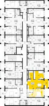 2-к квартира, вторичка, 55м2, 2/8 этаж