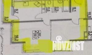 2-к квартира, сданный дом, 55м2, 6/17 этаж