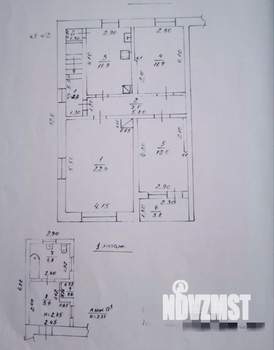 3-к квартира, вторичка, 88м2, 2/2 этаж