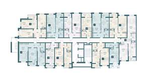 1-к квартира, строящийся дом, 38м2, 18/20 этаж
