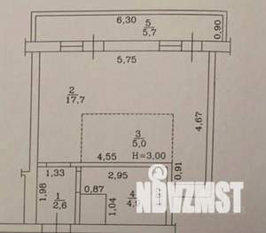 Студия квартира, вторичка, 30м2, 2/7 этаж